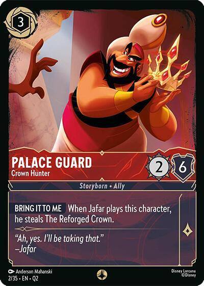 Palace Guard Crown Hunter 2/35 Illumineer's Quest: Palace Heist Lorcana card