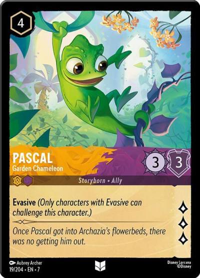 Pascal Garden Chameleon 19/204 Archazia's Island Lorcana card