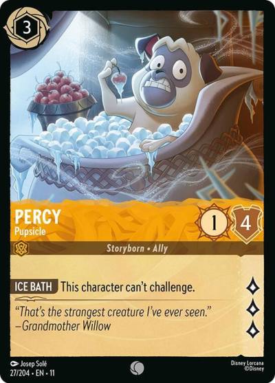 Percy Pupsicle 27/204 Winterspell Lorcana card