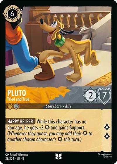 Pluto Tried and True 28/204 Reign of Jafar Lorcana card