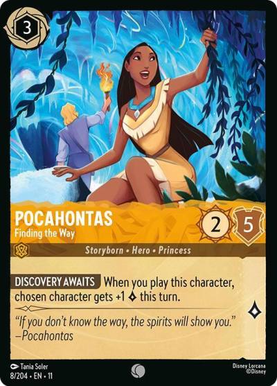 Pocahontas Finding the Way 8/204 Winterspell Lorcana card