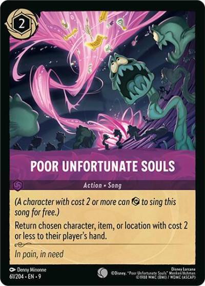 Poor Unfortunate Souls 61/204 Fabled Lorcana card