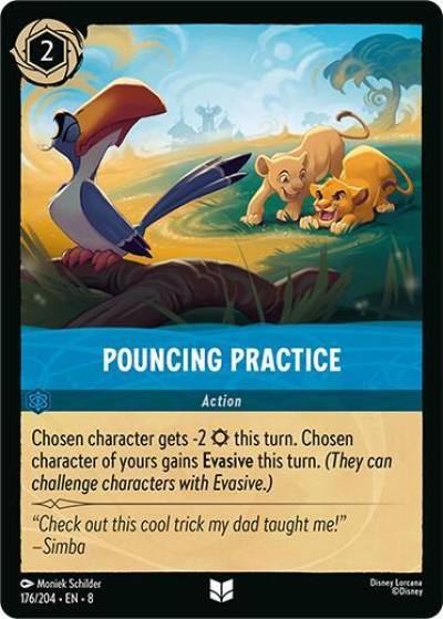 Pouncing Practice 176/204 Reign of Jafar Lorcana card