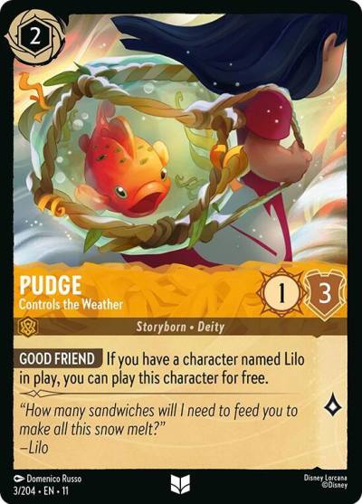Pudge Controls the Weather 3/204 Winterspell Lorcana card