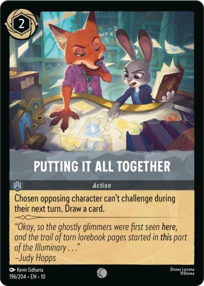 Putting It All Together 196/204 Whispers in the Well Lorcana card