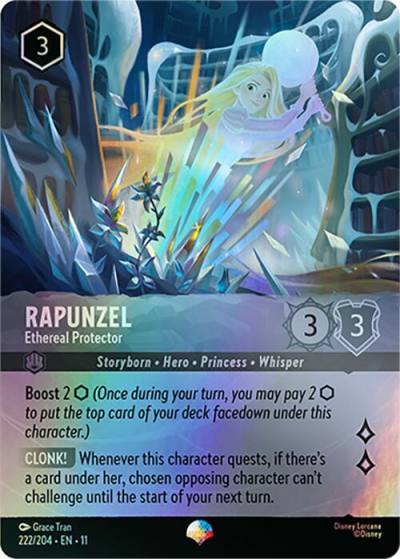 Rapunzel Ethereal Protector Epic 222/204 Winterspell Lorcana card