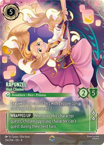 Rapunzel High Climber Enchanted 214/204 Reign of Jafar Lorcana card