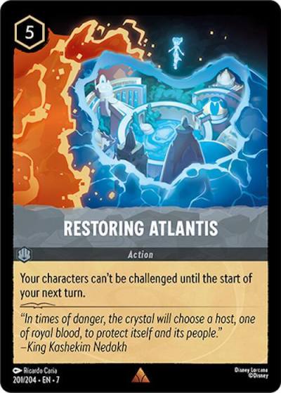 Restoring Atlantis 201/204 Archazia's Island Lorcana card