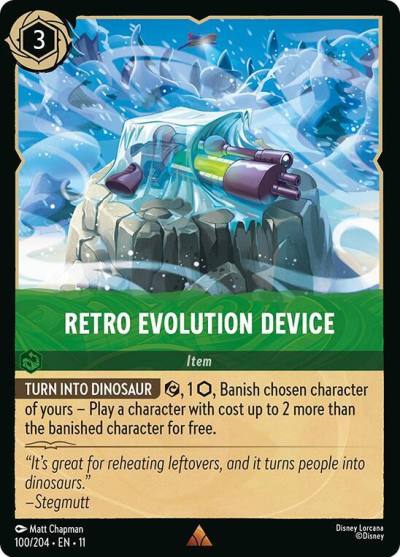 Retro Evolution Device 100/204 Winterspell Lorcana card