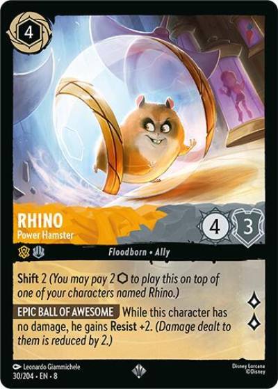 Rhino Power Hamster 30/204 Reign of Jafar Lorcana card