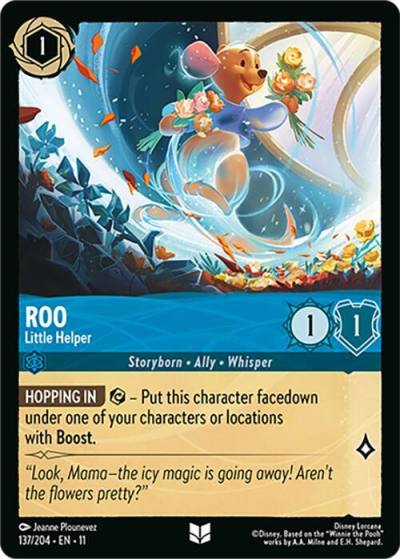 Roo Little Helper 137/204 Winterspell Lorcana card
