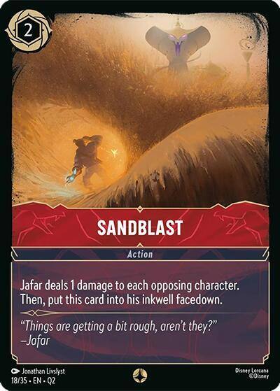 Sandblast 18/35 Illumineer's Quest: Palace Heist Lorcana card