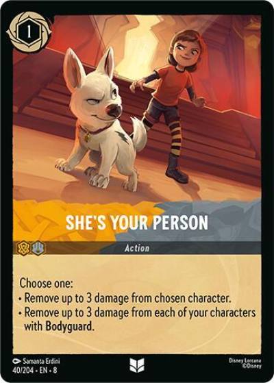 Shes Your Person 40/204 Reign of Jafar Lorcana card