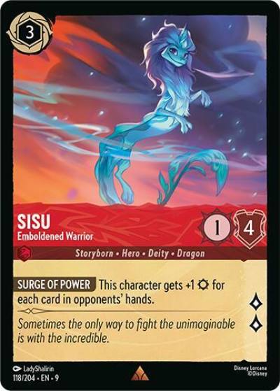 Sisu Emboldened Warrior 118/204 Fabled Lorcana card