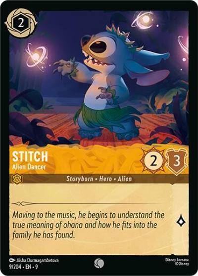 Stitch Alien Dancer 9/204 Fabled Lorcana card