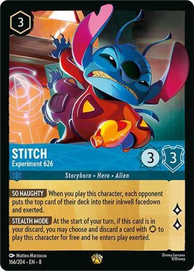 Stitch Experiment 626 166/204 Reign of Jafar Lorcana card
