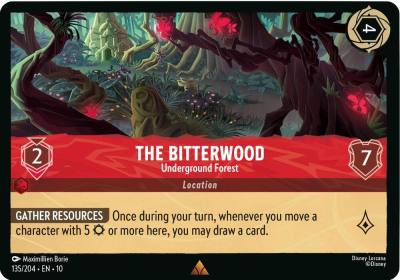 The Bitterwood Underground Forest 135/204 Whispers in the Well Lorcana card