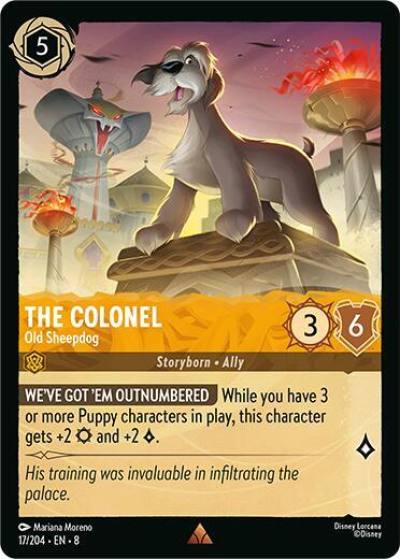 The Colonel Old Sheepdog 17/204 Reign of Jafar Lorcana card