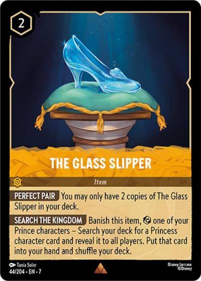 The Glass Slipper 44/204 Archazia's Island Lorcana card