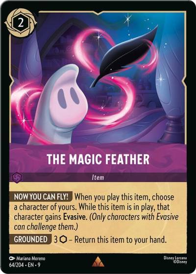 The Magic Feather 64/204 Fabled Lorcana card