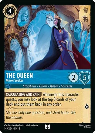 The Queen Mirror Seeker 149/204 Fabled Lorcana card
