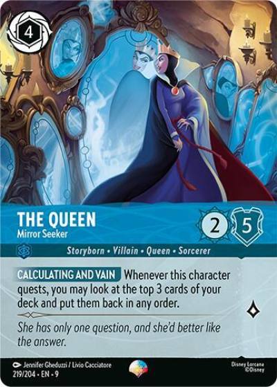 The Queen Mirror Seeker Epic 219/204 Fabled Lorcana card