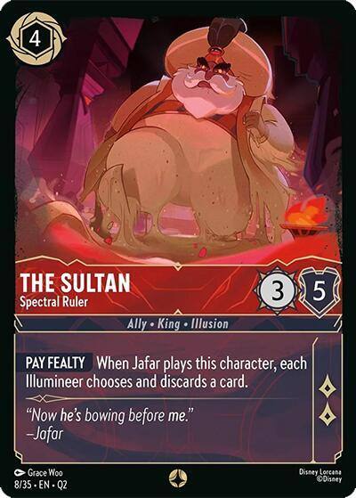 The Sultan Spectral Ruler 8/35 Illumineer's Quest: Palace Heist Lorcana card