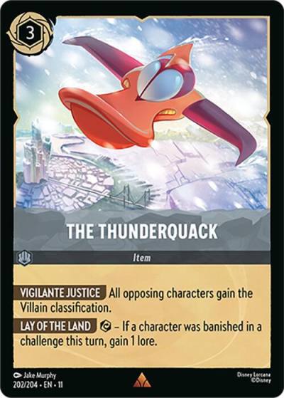 The Thunderquack 202/204 Winterspell Lorcana card