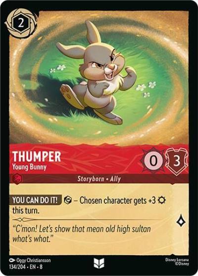 Thumper Young Bunny 134/204 Reign of Jafar Lorcana card