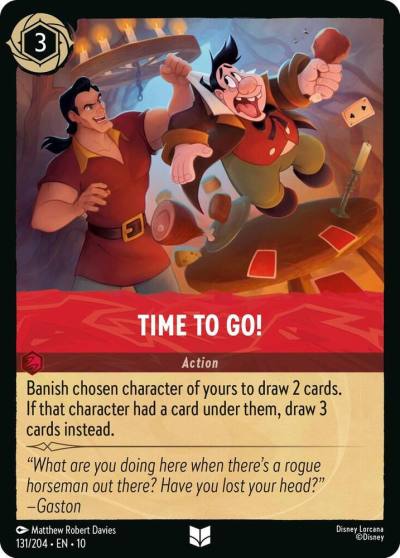 Time to Go 131/204 Whispers in the Well Lorcana card
