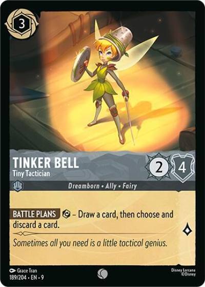 Tinker Bell Tiny Tactician 189/204 Fabled Lorcana card