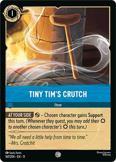Tiny Tims Crutch 167/204 Winterspell Lorcana card