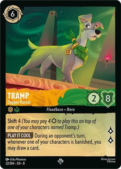 Tramp Dapper Rascal 22/204 Reign of Jafar Lorcana card