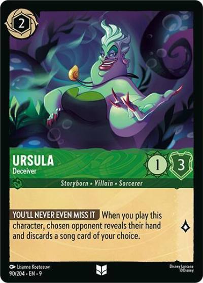 Ursula Deceiver 90/204 Fabled Lorcana card