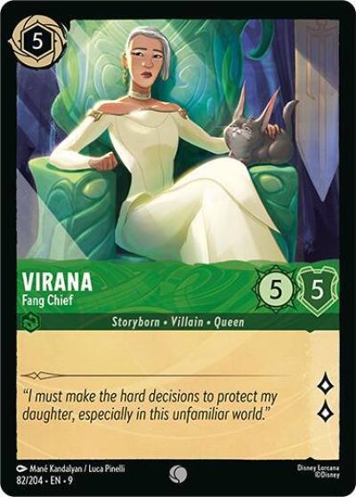 Virana Fang Chief 82/204 Fabled Lorcana card