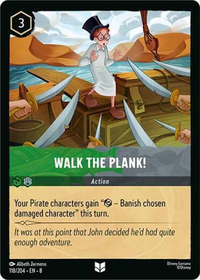 Walk the Plank 118/204 Reign of Jafar Lorcana card
