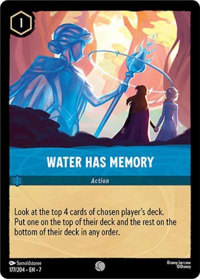 Water Has Memory 177/204 Archazia's Island Lorcana card