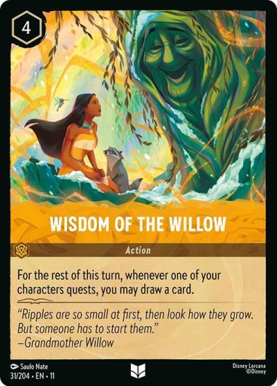Wisdom of the Willow 31/204 Winterspell Lorcana card