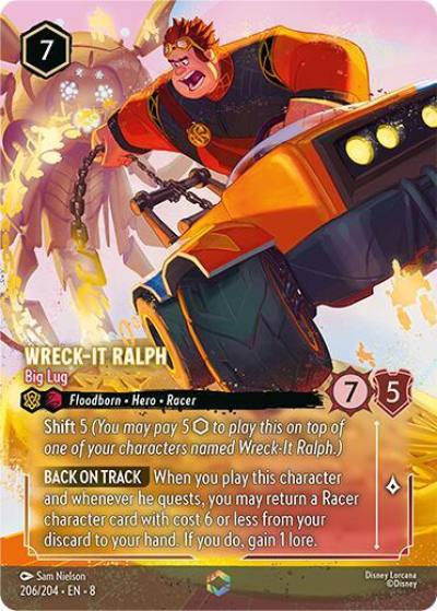 Wreck It Ralph Big Lug Enchanted 206/204 Reign of Jafar Lorcana card
